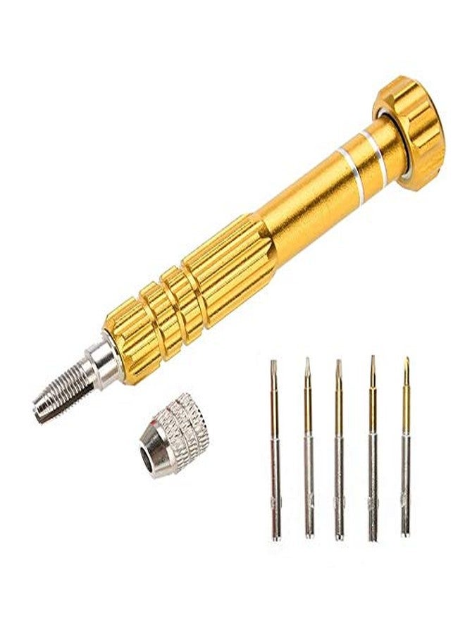 FEDUS 5-in-1 Multi-Function Screwdriver Set Mini Handleiding Aluminium Phone Maintain Tool Multicolor - Image 1